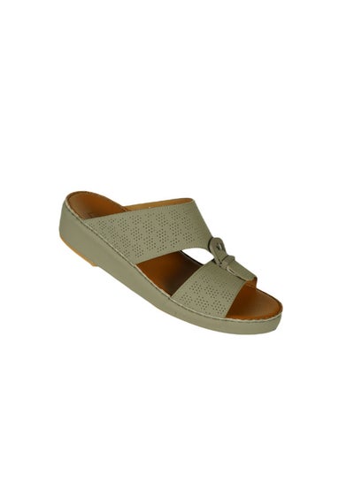 Buy 008-3374 Barjeel Uno Men Arabic Sandals VTS 15 Beige in UAE