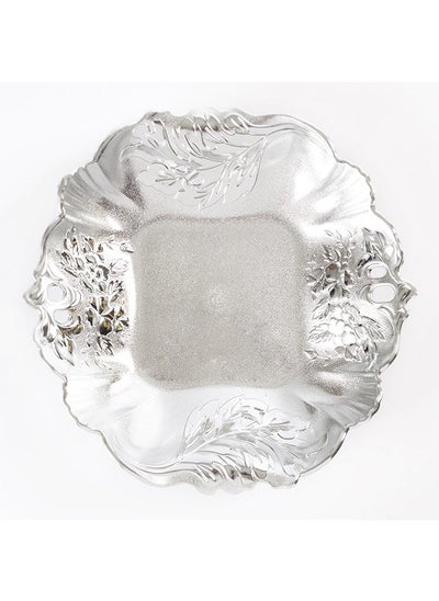 اشتري Dominique Decorative Bowl, Silver - 28 cm في الامارات