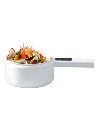 Buy Portable Multi-function Student Colorful Mini Noodle Cooker pan Stainless Steel Electric Cooking Pot with long handle in UAE