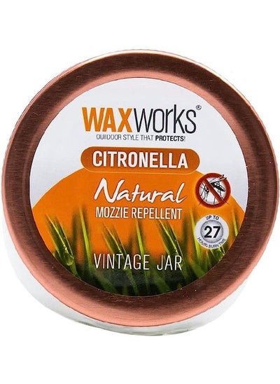 Buy Wax Works Citronella Jam Jar Vintage in UAE