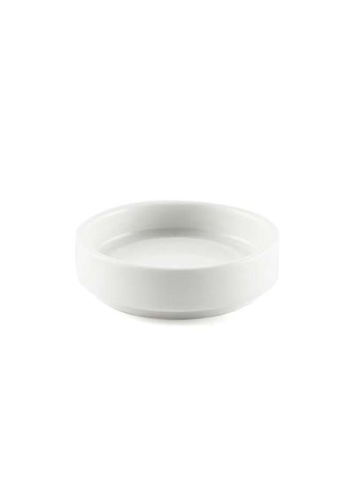 اشتري Ivory Porcelain Straight Round Dish 5 cm في الامارات