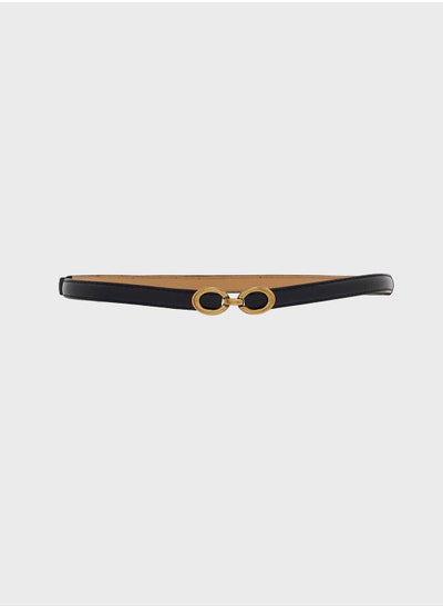 Buy Statement Double Buckle Waist Belt in UAE