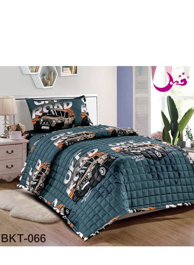 Buy Compressed Bed Comforter Set Consisting of 3 Piece Children's Drawings in Saudi Arabia