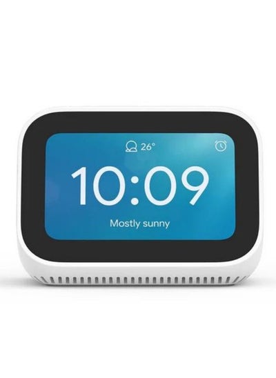 Buy Mi Smart Clock,AI Touch Screen Display Speaker Bluetooth 5.0 WiFi Connection Ok Google Control  Smart Home Integration-White in UAE