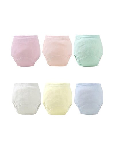 Buy 6 pieces, 6 Layer Breathable Cotton Training Baby Potty Training Pants, Breathable Training Underwear in Saudi Arabia