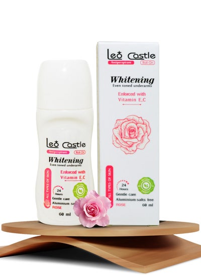 Buy Leo Castle Lightening Natural Antiperspirant With Rose Scent 60 ml in Egypt