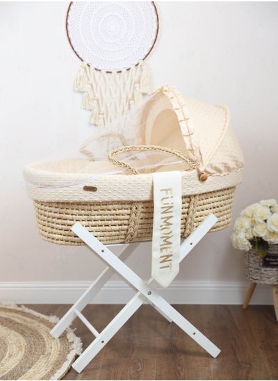 اشتري Portable Baby Moses Basket Cot With Durable Stand في السعودية