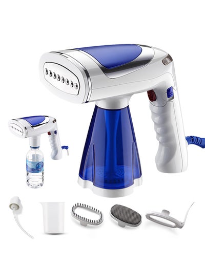Buy Foldable Garment Steamer 1600W Portable Clothes Steamer Iron with Detachable 250ml Water Tank, 3 Speed Strong Steam Travel Steamer Wrinkles Remover for Home Office in Saudi Arabia