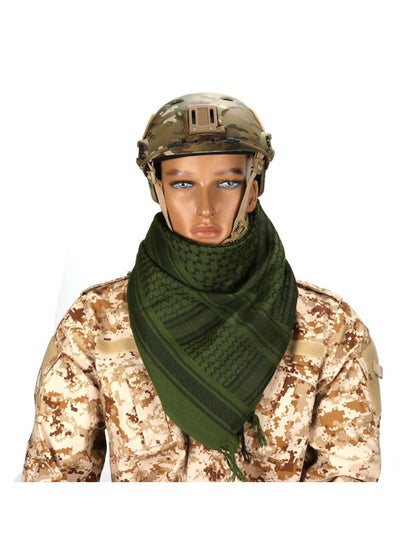 اشتري Outdoor Hiking Scarf ,Men & Women Tactical 100% Cotton Military Head Neck Wrap Shawl Motorcycle Hiking Paintball Face Mask 42”X42” في السعودية