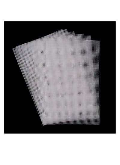 Buy Plastic Mesh Canvas Sheets, 6 Pcs Clear Plastic Canvas Sheets, Big Size Clear Needlepoint Embroidery, Blank Canvas Sheets for Embroidery Projects, Acrylic Yarn Crafting, Knit Crochet Projects in Saudi Arabia