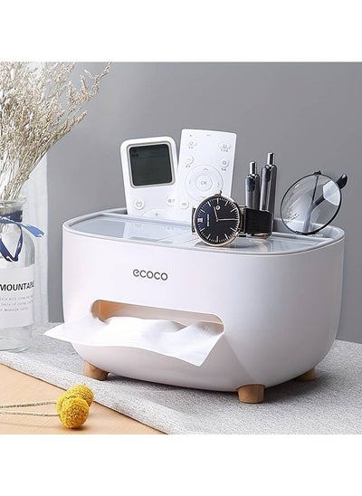 Buy Multifunctional tissue box with remote control holder in Egypt