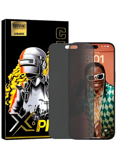 Buy Anti-spy nano screen protector to protect privacy for iPhone 12 Pro Max from Riva, maximum protection for the screen from scratches and breakage in Saudi Arabia