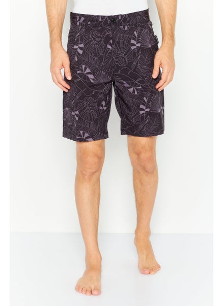 اشتري Men Allover Print Board Shorts, Black Combo في الامارات