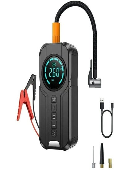 اشتري Dinex DX414 Portable Car Starter Battery, 6000 mAh, with built-in air Blower في السعودية