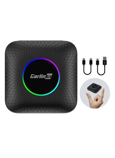 Buy Carlinkit Newest Android 13.0 Ai Box LED, 8+128GB with Qualcomm 8-cores, 3-in-1 Wireless CarPlay/Android Auto Comes with Play Store, Streaming Video, Only for The Vehicle with Wired CarPlay in UAE