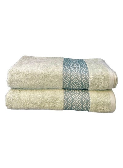 اشتري Luxury Soft and Absorbent Towel Set (2 Pack) - Perfect for Bath, Hand, Beach, or Pool (70 x 140 cm, 500 GSM, 490g) في السعودية