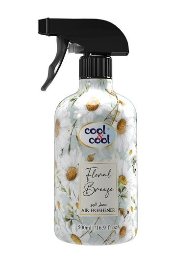 Buy Cool & Cool Floral Breeze Air Freshener | Long Lasting Fragrance, Eliminates Bad Odour, 500ml in UAE