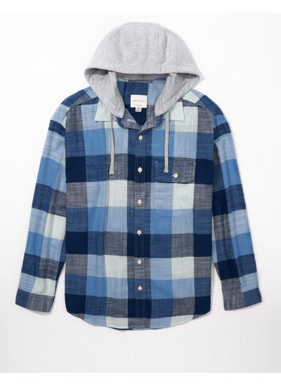 اشتري AE Super Soft Hooded Flannel Shirt في الامارات