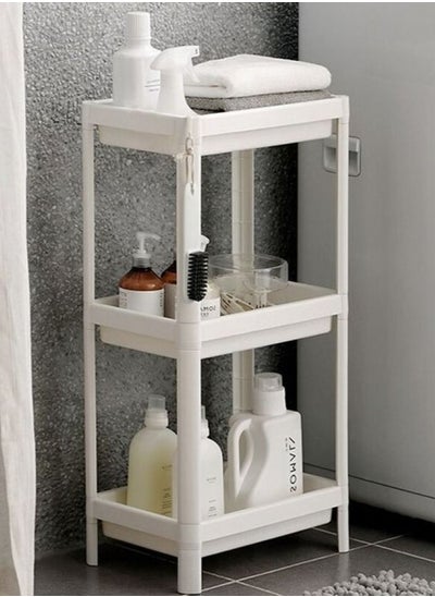 Buy 3 White Plastic Kitchen Organizer Shelves in Saudi Arabia