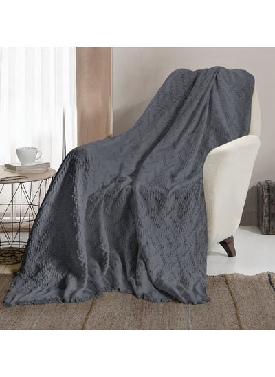 Buy AC&L Knitted Blanket For Bed, Couch, Sofa, Chair Throw Blanket For All Seasons - Cozy Soft Light Weighted Blanket For Picnic, Travel, Home Decor Gift in UAE