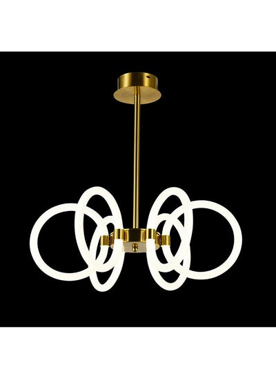 اشتري Eliza Mx Neon Hanging Chandelier 6 Built In LEDs Contemporary Pendant Lamps Modern Home Ceiling Lighting For Living Room, Dining Room Bronze 4.5x2x4.5cm في الامارات