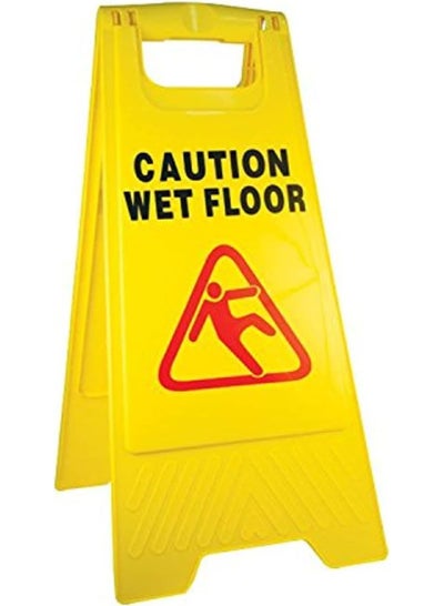 Caution Wet Floor Warning Signs 2-Sided Yellow Caution Board for ...