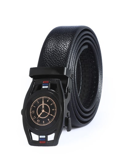 Buy 120CM Creative Casual Versatile Wear Resistant Leather Automatic Buckle Belt in UAE