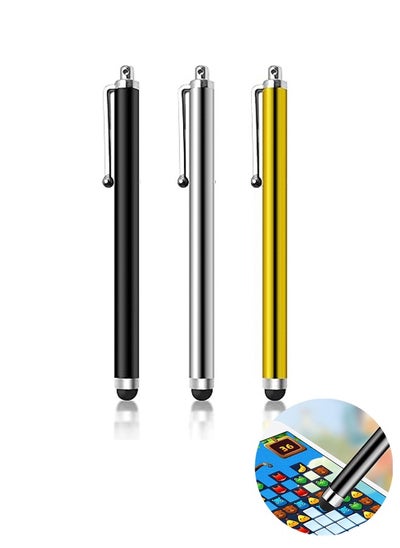 اشتري 3Pcs Stylus Pen for Touch Screen Stylus Pen for iPad Tablet Stylus Pencil High Sensitivity & Fine Point Universal for Android/Phone/iPad Pro/Air/Android/and All Devices Lightweight 9.0 Handwriting Pen في السعودية