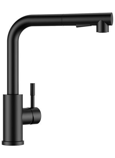 Buy Kitchen Taps Mixer for Sink with 360 Degree Spout Swivels Single Handle Two Spray Function Pull Out 40.6cm Flexible Hose in Saudi Arabia