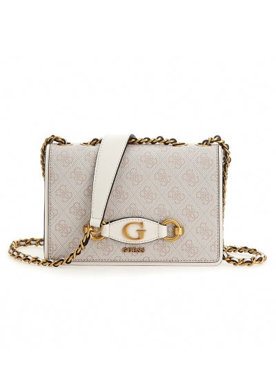 Buy GUESS Izzy Convertible Crossbody Flap, Dove Logo in UAE