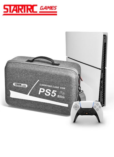 Buy Carrying Case for PS5 Slim, Protective Travel Storage Bag Compatible with PlayStation 5 Slim Disc/Digital Edition Console, Controllers, Game Cards and Other Accessories in UAE