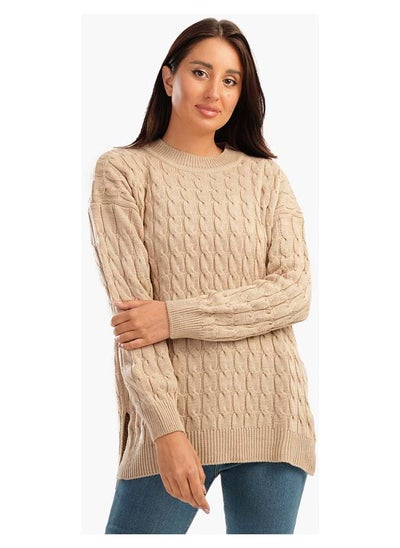 Buy Knitted Pullover with Slits in Egypt