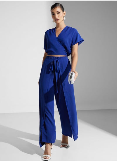 Buy Surplice Neck Jumpsuit in UAE