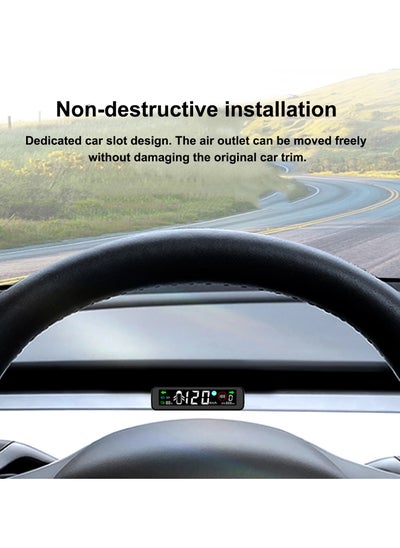 Buy 3.9" Car HUD Head Up Display Mini Dashboard for Tesla Model 3 Y Synchronous in UAE