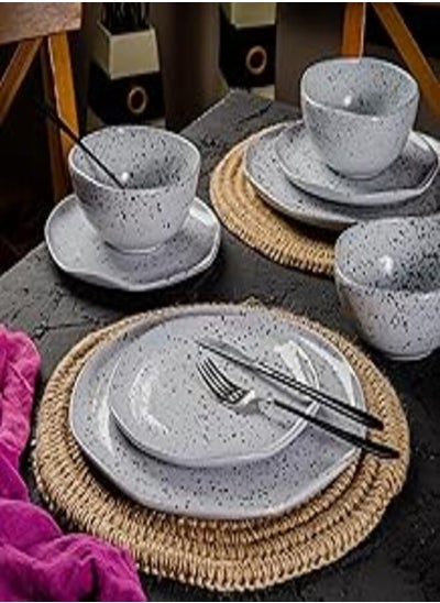 Buy HomePro Pottery Space Grey 8 Pieces Set in Egypt