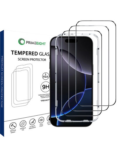 Buy [3 PACK] iPhone 16 Pro Max Screen Protector 6.7 Inch Display Ultra Thin 9H Hardness Tempered Glass iPhone 16 Pro Max Easy to Install HD Privacy Screen in Saudi Arabia