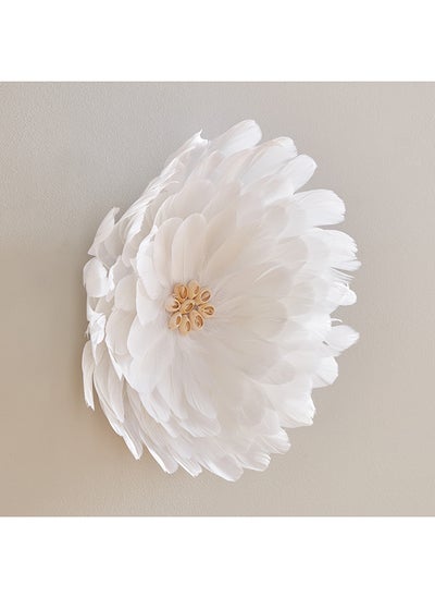 Buy Rotana Paper Feather Decorative Wall Hanging 33 x 33 cm in Saudi Arabia