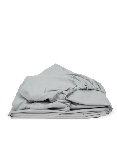 Buy Fitted Sheet Grey 100x200 in Egypt