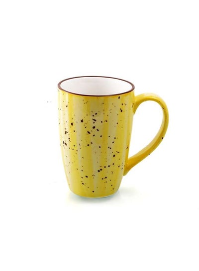 Buy Decorative Porcelain Yellow Tea - Coffee Mug in UAE