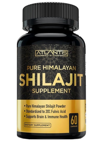 Buy Pure Himalayan Shilajit Dietary Supplement - 60 Capsules in Saudi Arabia