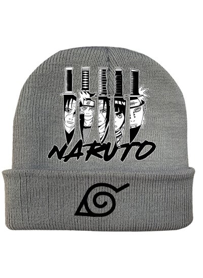 Buy Naruto Knitted Cartoon Printed Hat in Saudi Arabia