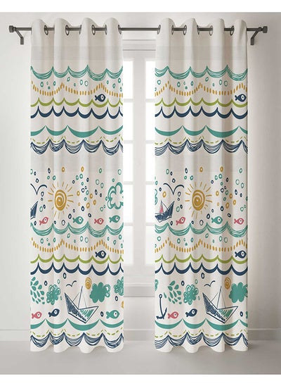 Buy Ready-Made Printed Curtain ( Two Pieces Grommet) 275x270x275 in Egypt