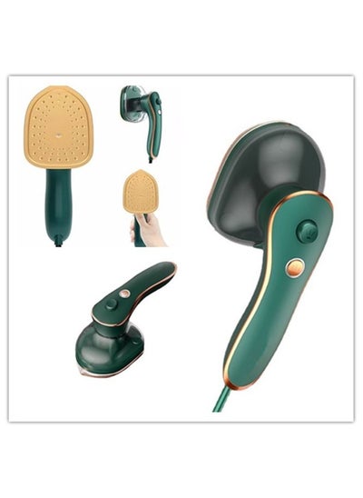 Buy Mini Iron for Clothes, Portable Travel Iron Support Dry Wet Ironing, Steam Iron Handheld Ironing Machine (Dark Green) in Saudi Arabia