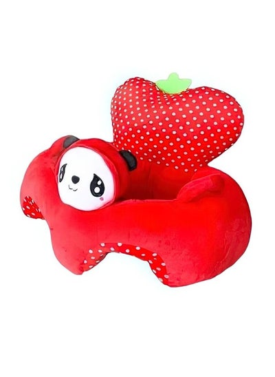 Buy Plush Baby Chair With Handle For Training Panda Strawberry in Saudi Arabia