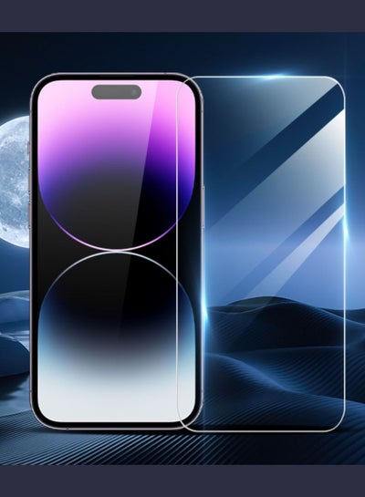 Buy Screen Protector for iPhone 14 Pro Max Sensor Protection Dynamic Island Compatible Case Friendly Tempered Glass Film 9H Hardness  HD Clear in UAE