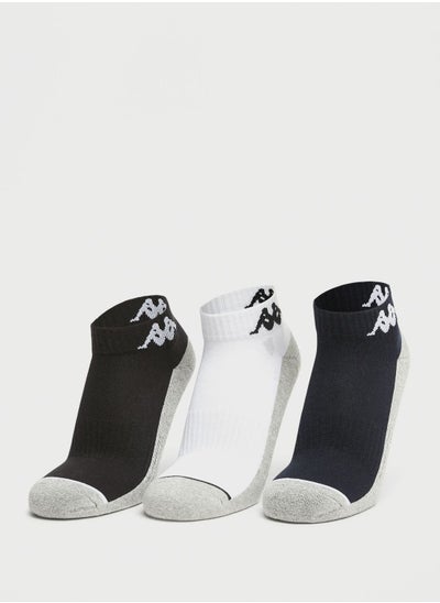 اشتري 3 Pack Logo Crew Socks في الامارات