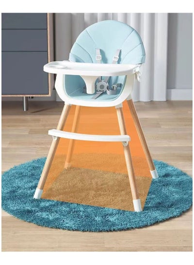 Buy Adjustable Multifunctional Portable Foldable Dining Highchair With Removable Tray -Blue  33-003-13B in Saudi Arabia
