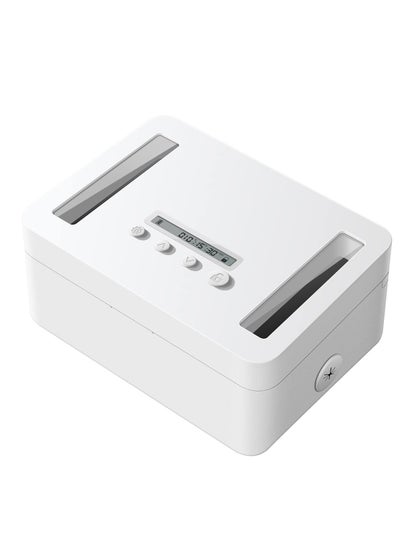 Buy Metal Timed Lock Box, Time lock Box with Child Lock and LED Display, Self-Control Timer Locker, for Phones, Snacks, Video Games or Other Temptations, Can reduce Stress & Anxiety in UAE