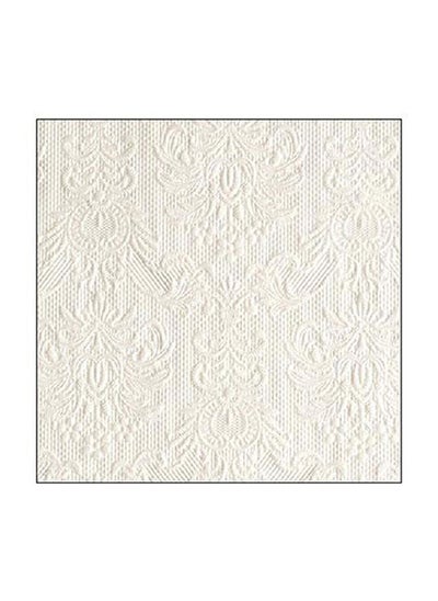 Buy Ambiente Small Embossed Napkins, Pearl White in UAE