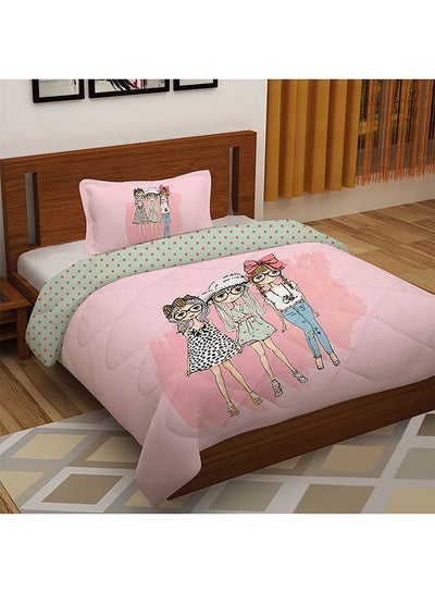Buy Caramel Digital Print-Kids Single Comforter Set All Season Ultra Soft Fluffy Lightweight Microfiber Bedding Set 240xW160cm in UAE